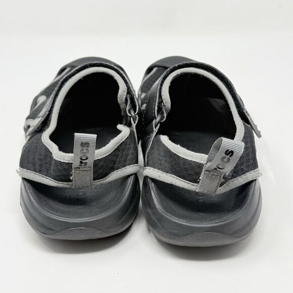 Crocs Swiftwater Mesh Deck Sandals Shoes Mens 10 Black Fisherman Water Comfort main image 11